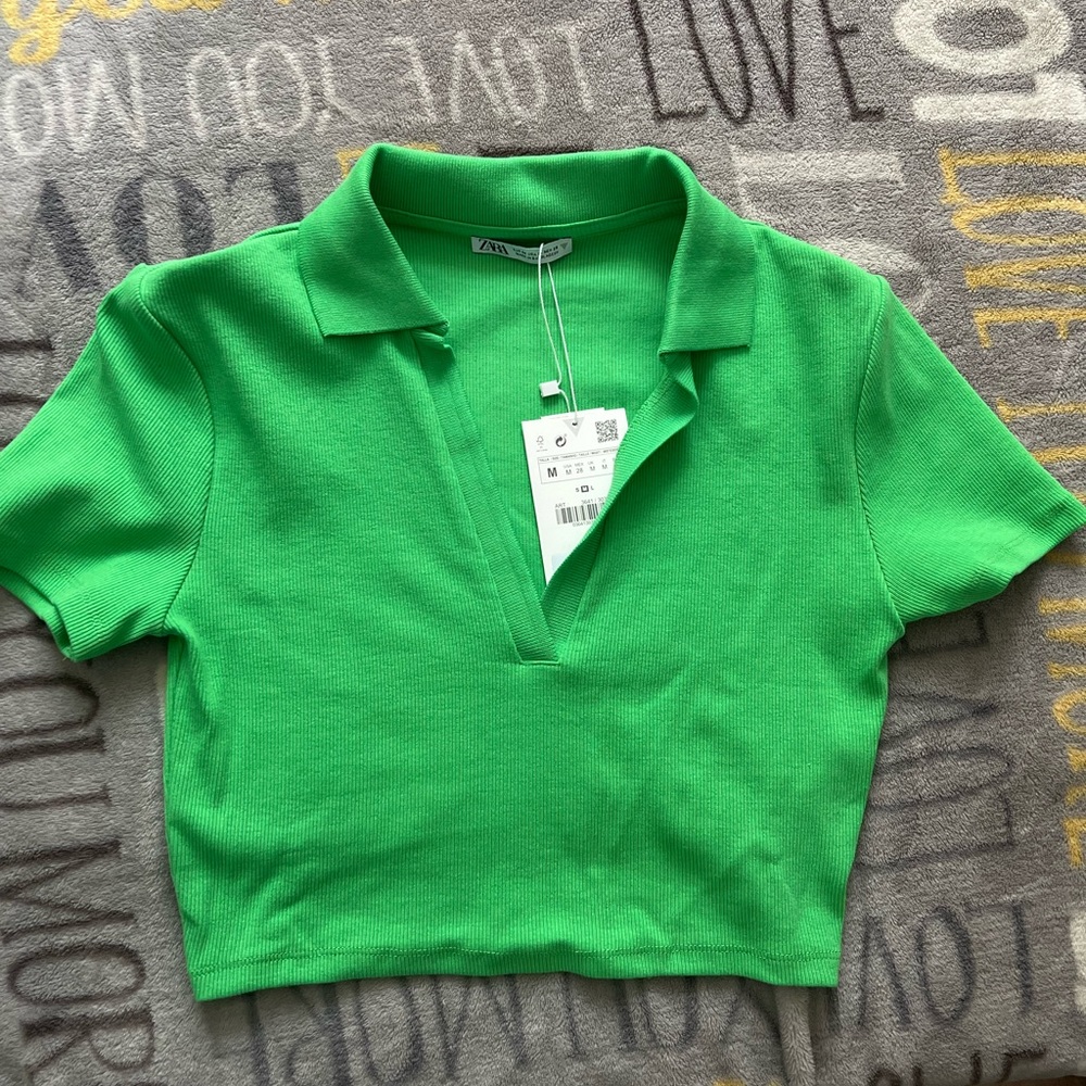 Zara green top